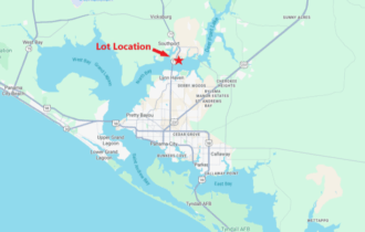 Location of lots in Lynn Haven, Florida